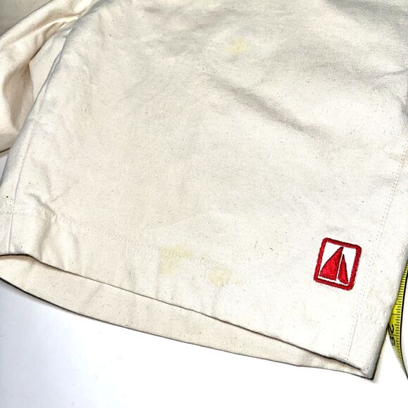 VTG Sail Loft Tan Suede Seat Sailing Shorts Mens 36 (Actual 34 inches) 9" inseam - Picture 7 of 11